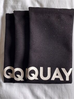 Quay Australia Black Sunglasses Soft Pouch (4 available individually)